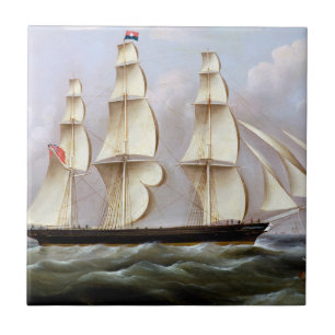 Sailing Ship Woolloomooloo 1850 Ceramic Tile