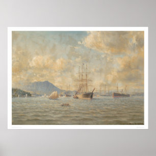 Sailing ships at Anchor (1282) Poster