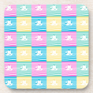 Sailing ships pattern coaster