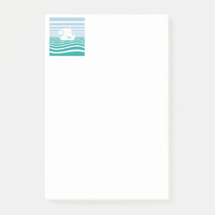 Sailing ships pattern post-it notes