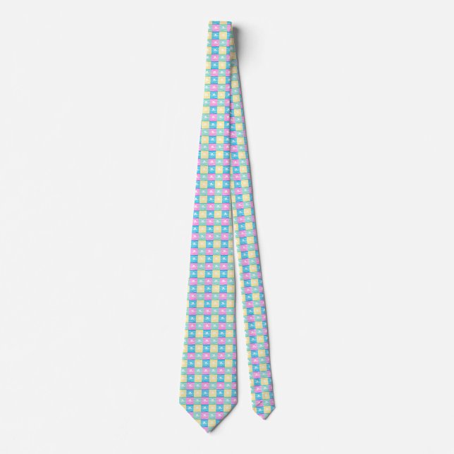 Sailing ships pattern tie (Front)