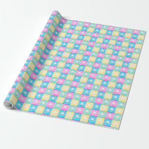 Sailing ships pattern wrapping paper