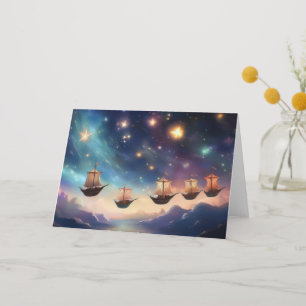 Sailing Sky Ships  Thank You Card