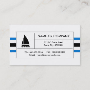 sailing stripes business card