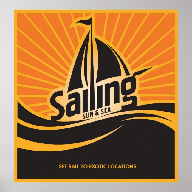 Sailing Sun And Sea Poster (Front)