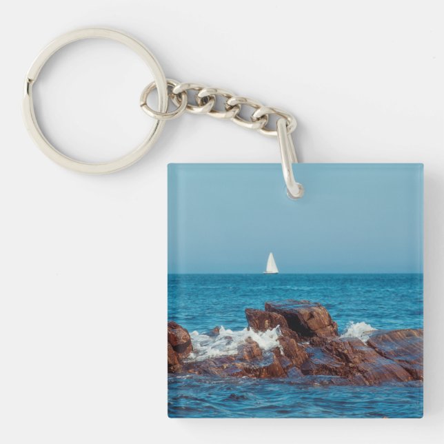 Sailing the Atlantic Key Ring (Front)