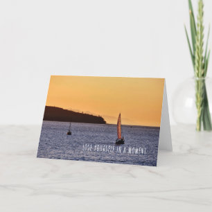 SAILING THE ENGLISH BAY Greeting Card