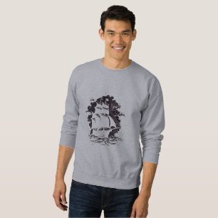 Sailing the Open Sea – Vintage Ship Art Sweatshirt