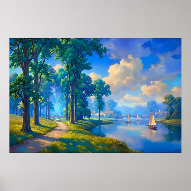Sailing the Quiet River Poster (Front)