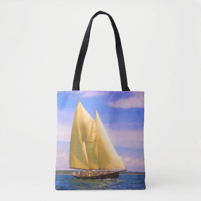 Sailing The Sound Tote Bag (Front)