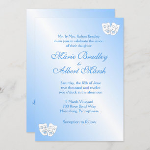 Sailing Theatre Theme Wedding Invitation