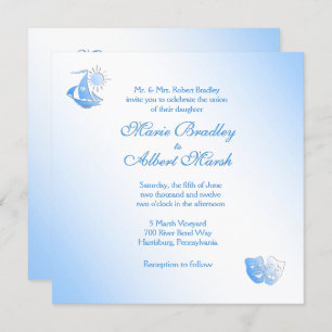 Sailing Theatre Wedding  Invitation