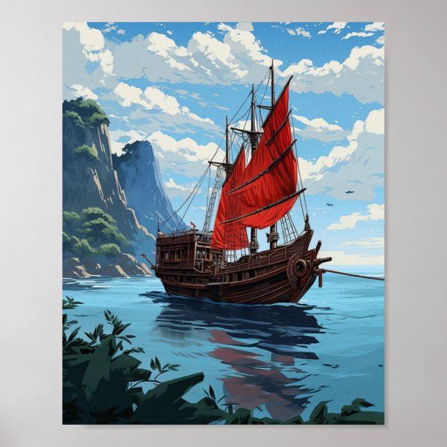 Sailing Through Ha Long Bay Poster (Front)