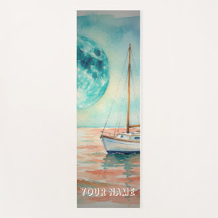 Sailing through tranquil waters yoga mat
