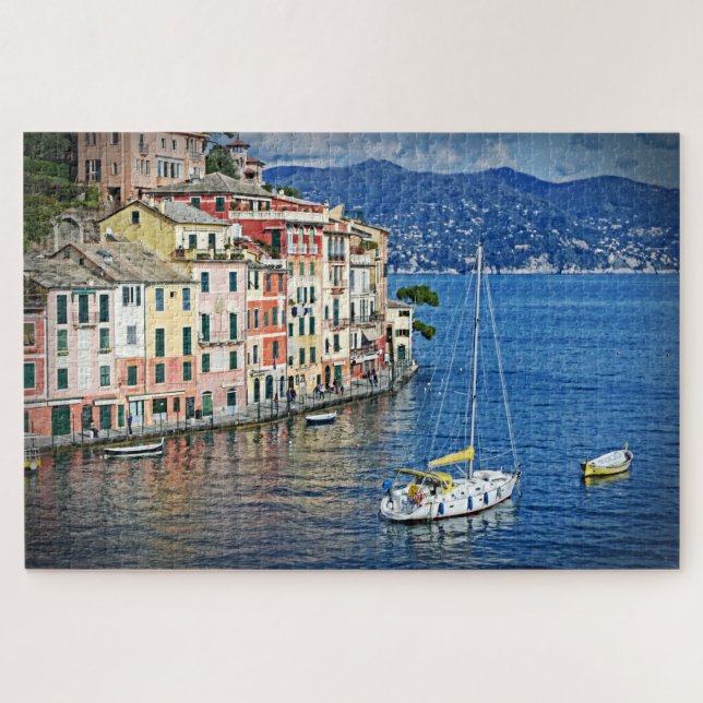 Sailing to Portofino-Italian Holiday-20x30-1014 pc Jigsaw Puzzle (Horizontal)