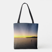Sailing to the Horizon Sunset Photography Tote Bag