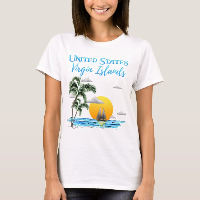 Sailing U.S. Virgin Islands T-Shirt (Front)