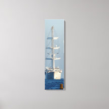 Sailing Vessel Head-on View Canvas Art