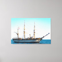Sailing Vessel In The Bay Canvas Art