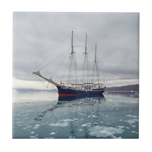 Sailing vessel Rembrandt van Rijn 1947 Ceramic Tile (Front)