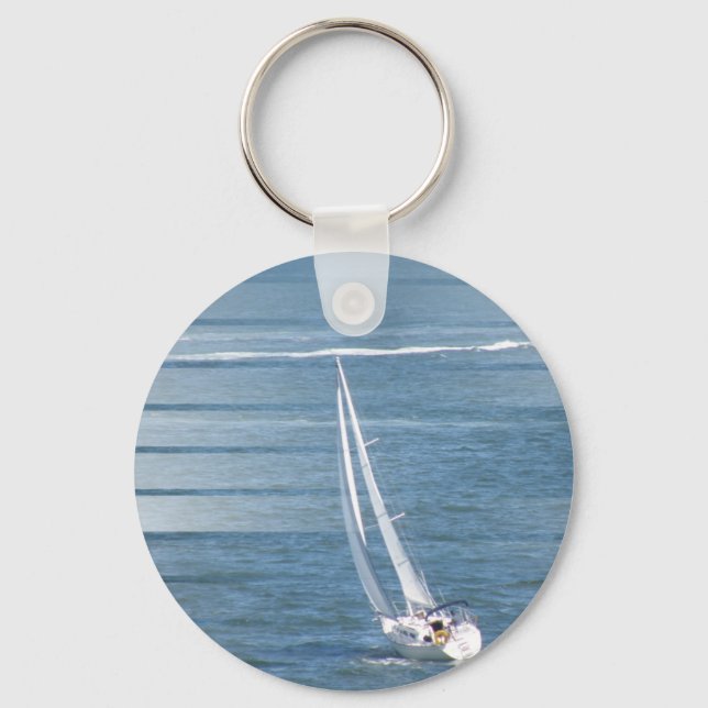 Sailing Wind Design Keychain (Front)
