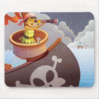 Sailing with Pirates Mouse Pad