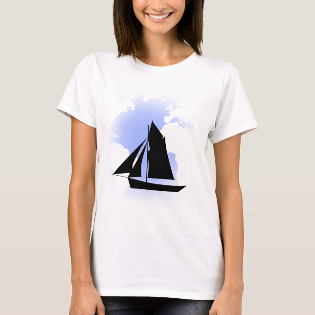 Sailing World Sail Boat Ladies Spaghetti Top (Front)