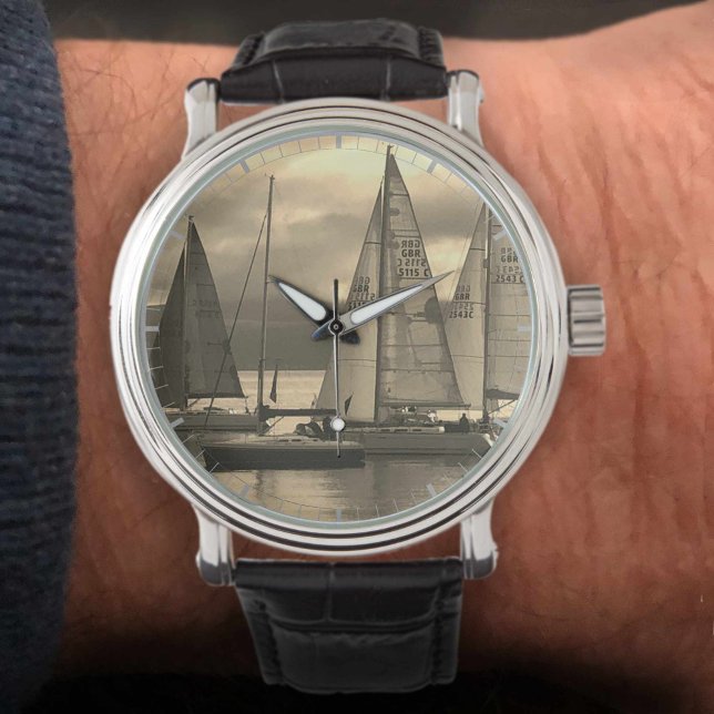Sailing Yachts in Sepia Tones Watch (Creator Uploaded)