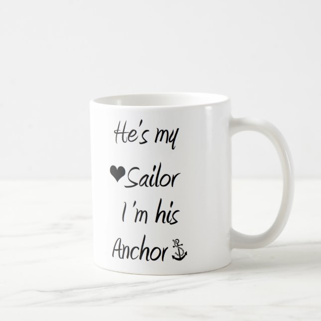 Sailor and Anchor mug (Right)