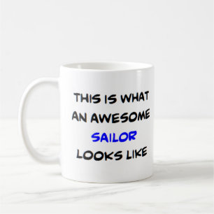 sailor, awesome coffee mug