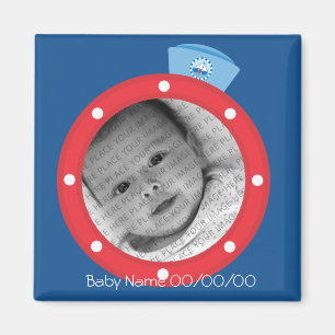 Sailor baby Announcement Magnet