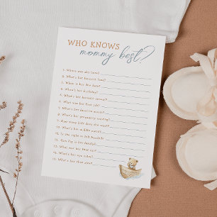 Sailor Bear Baby Shower Who Knows Mummy Best Card
