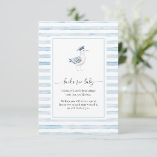 Sailor Bear Blue Stripe Books Request Insert Card