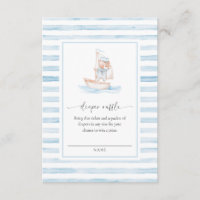 Sailor Bear Blue Stripe Raffle Ticket