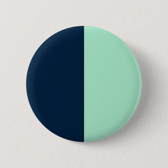 Sailor Blue and Mint 6 Cm Round Badge (Front)