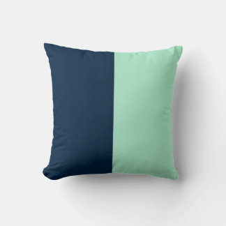 Sailor Blue and Mint Cushion