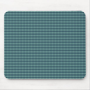 Sailor Blue and Mint Repeat Diamond Pattern Mouse Pad