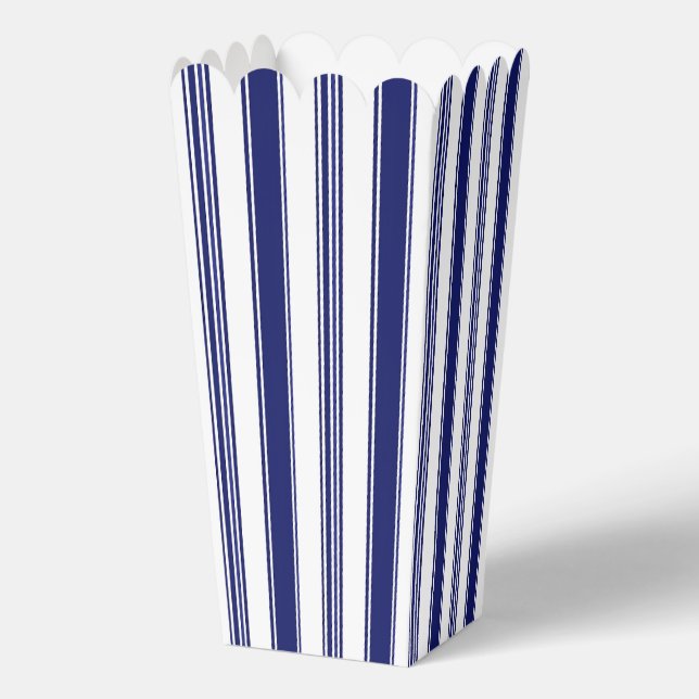 Sailor Blue & White Stripes Favour Box (Front)