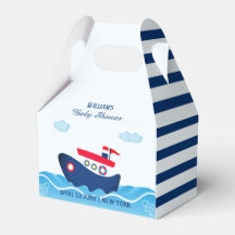 Sailor Boat Baby Shower Favour Box
