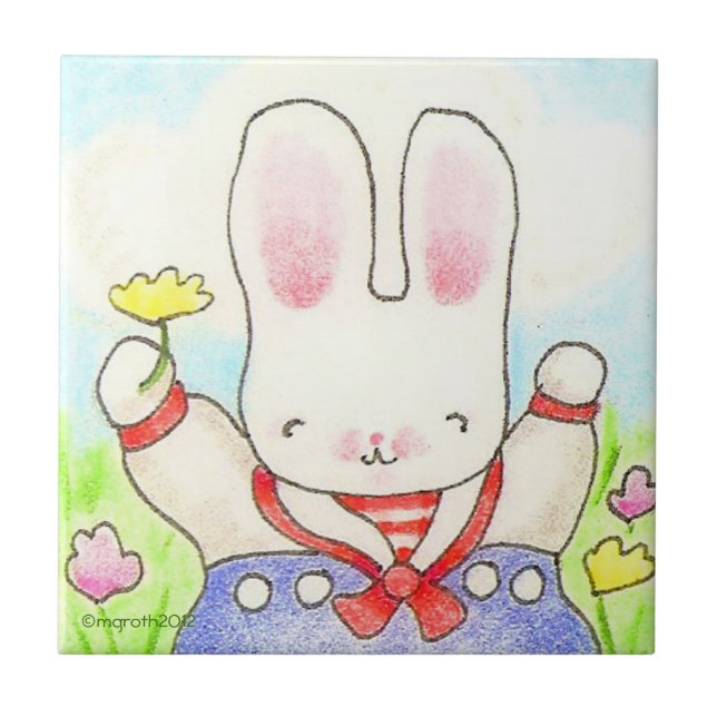 Sailor boy bunny tile (Front)