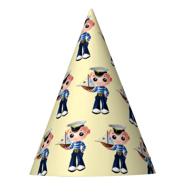 Sailor Boy Party Hat (Front)