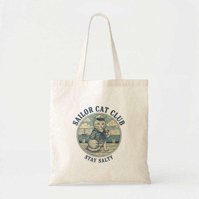Sailor Cat Club Tote Bag (Front)