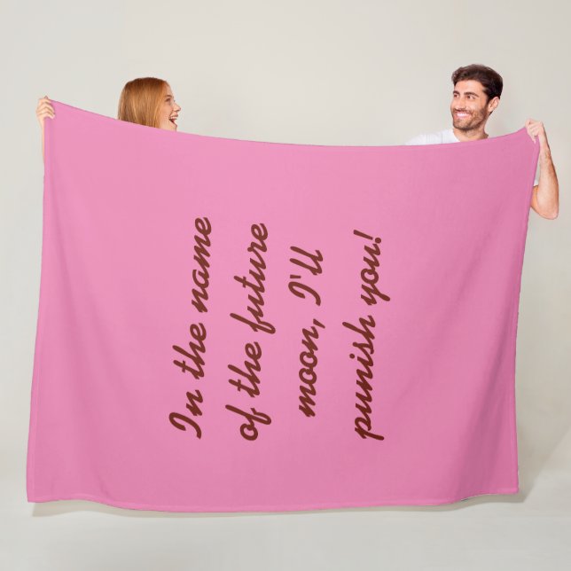 Sailor chibi moon giant fleece blanket  (In Situ)