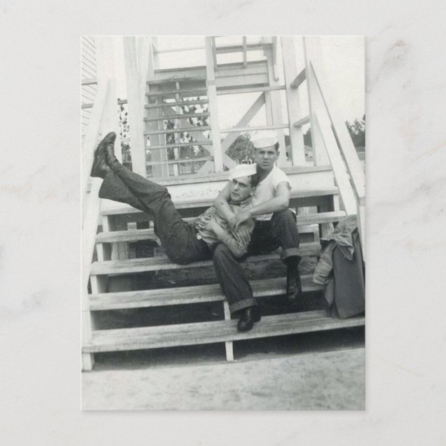 Sailor Embrace Postcard (Front)