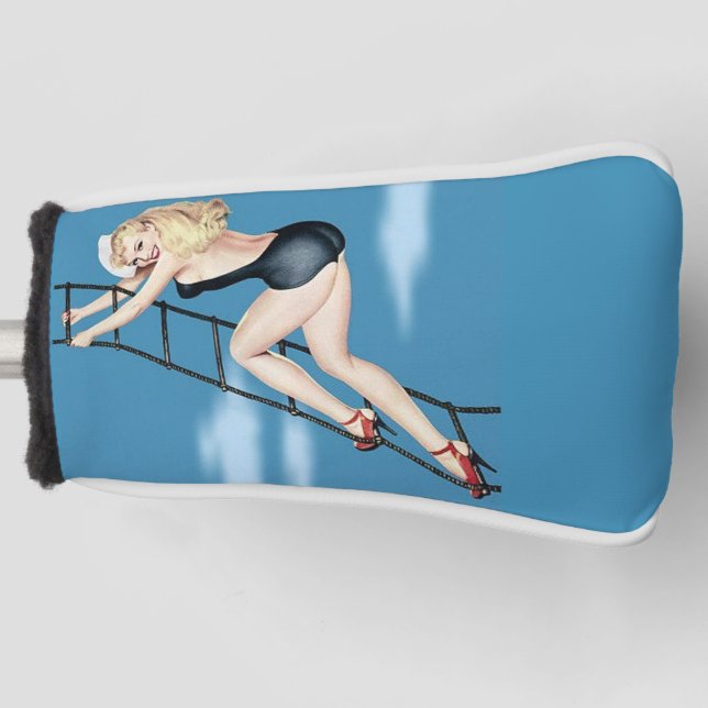Sailor Girl pin-up Golf Head Cover (Front)