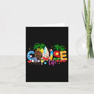 Sailor Gnome Cruise Life Summer Vacation Beach Boa Card