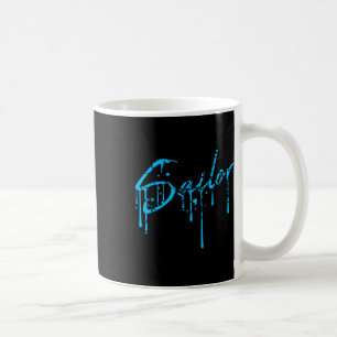 Sailor Graffiti Spray Drops Sailing Text Saying Cr Coffee Mug