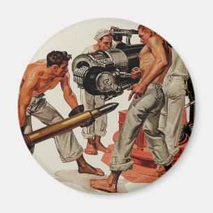 Sailor Hunks Loading the Big Gun Magnet