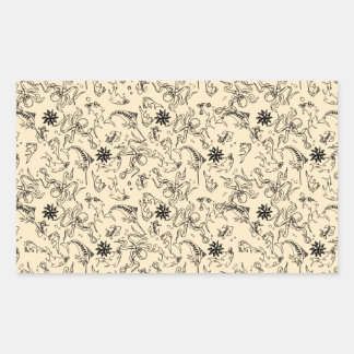 Sailor Jerry Pattern Rectangular Sticker