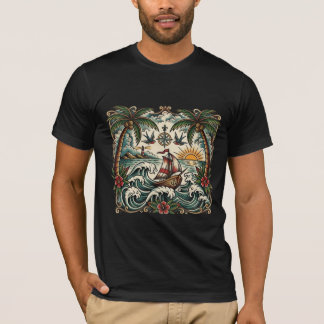 Sailor Jerry Style Tropical Paradise T-Shirt – Tra